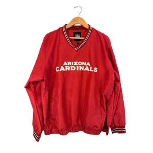 Arizona Cardinals NFL Red Pullover Windbreaker Jacket XL